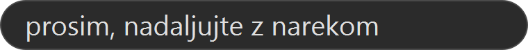 Sprotni prikaz razpoznanega govora